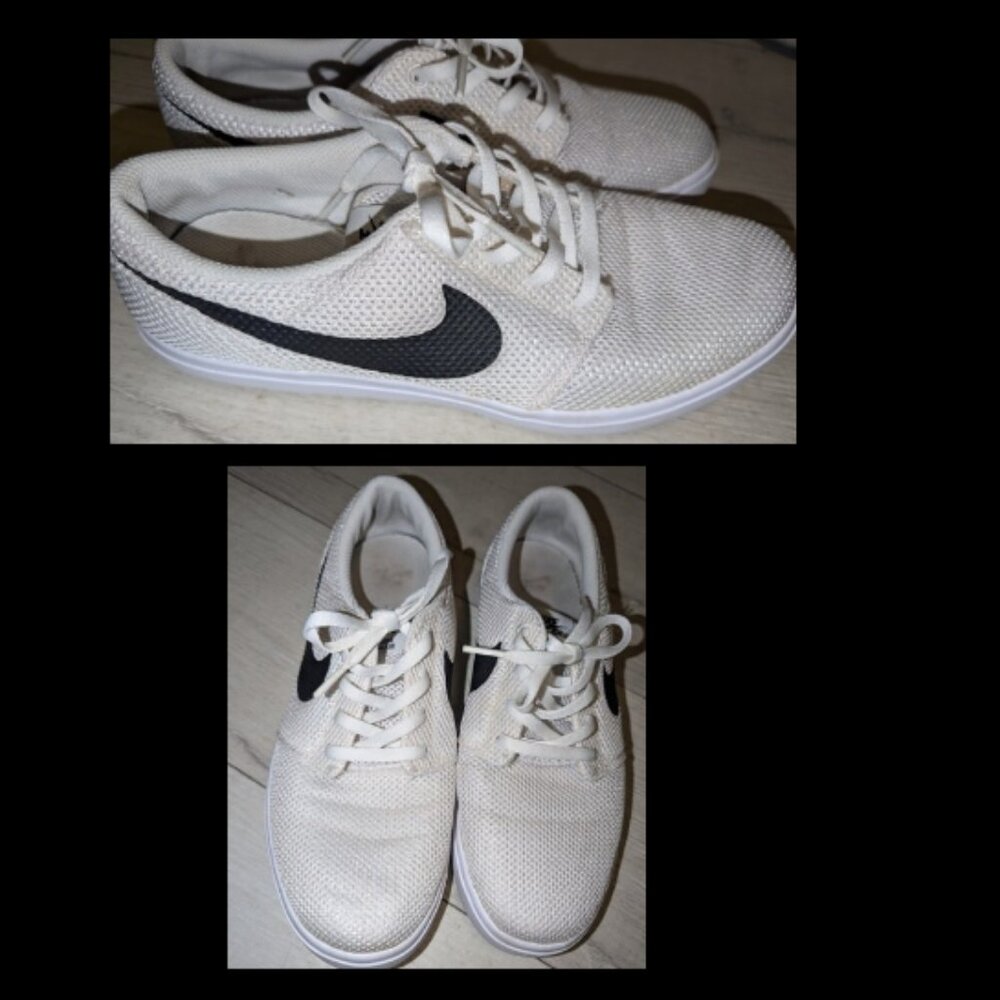 NIKE Portmore II Ultralight Shoe White / Black Style 880271 106 Size 7.5